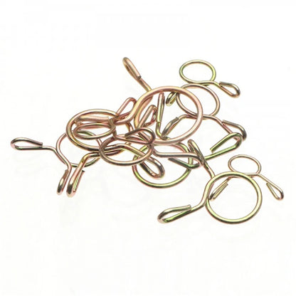 100PCS Spring Hose Clamps for Most Motorcycles (Universal)