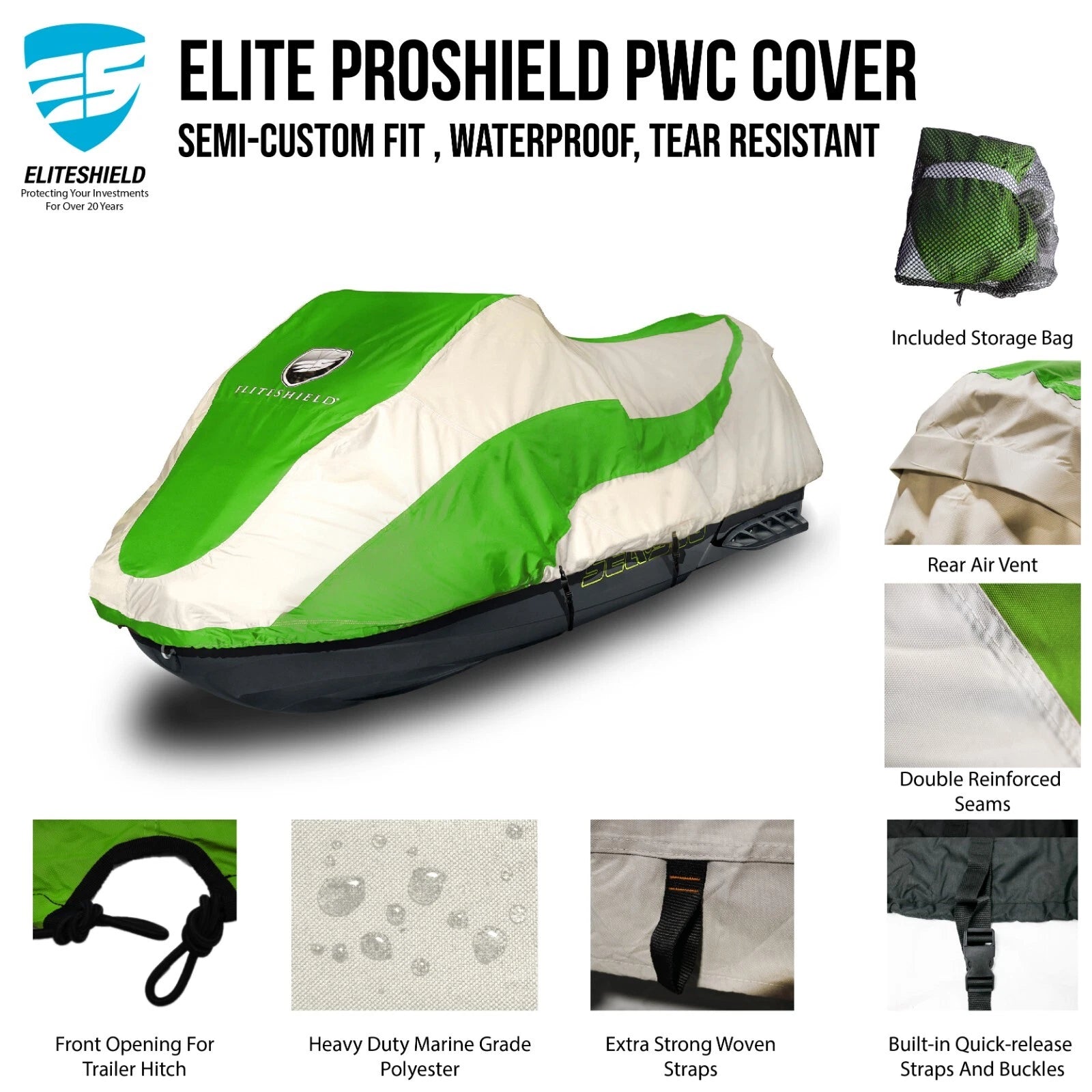 Waterproof Cover for Kawasaki Ultra 250X LX 260X (2007–2018)