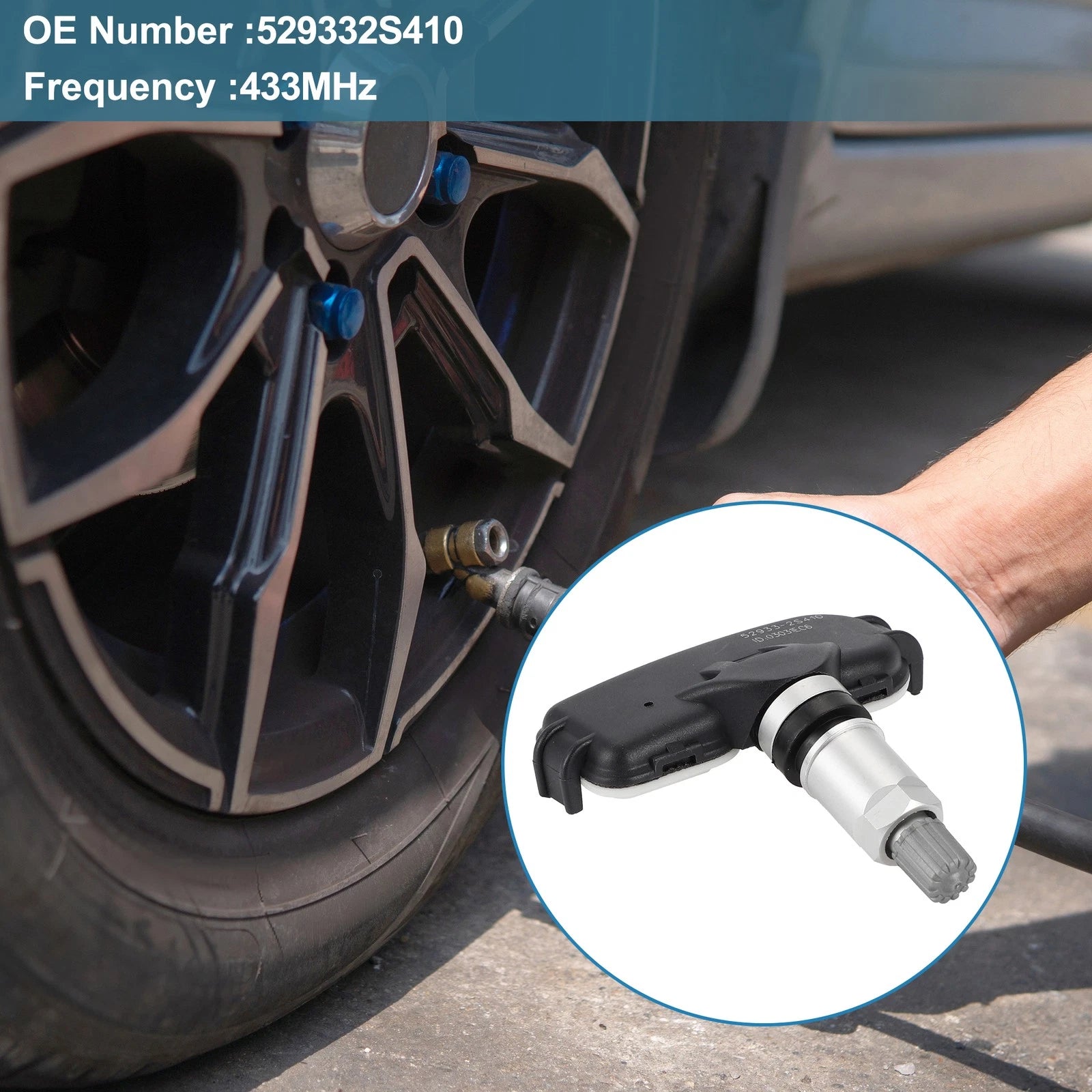 Tire Pressure Sensor TPMS Replacement for Kia Rio (2011–2017) 433MHz