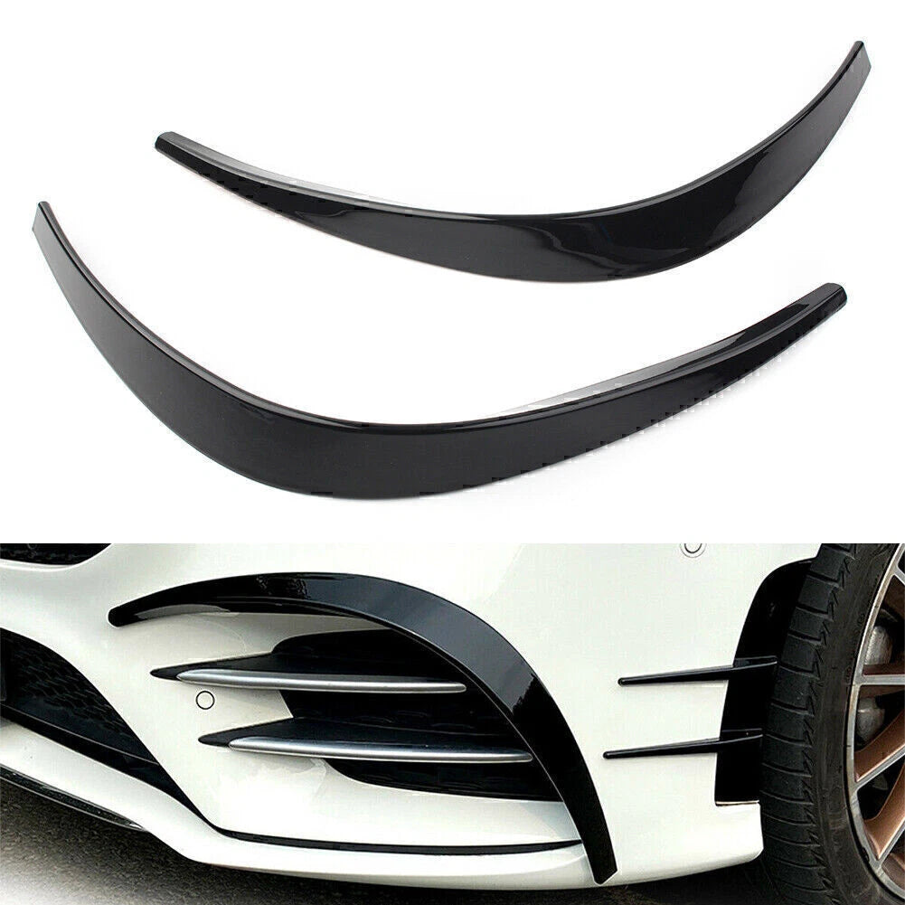 Front Bumper Splitter Spoiler Canard for Mercedes Benz A-Class A260 (2019–2023)