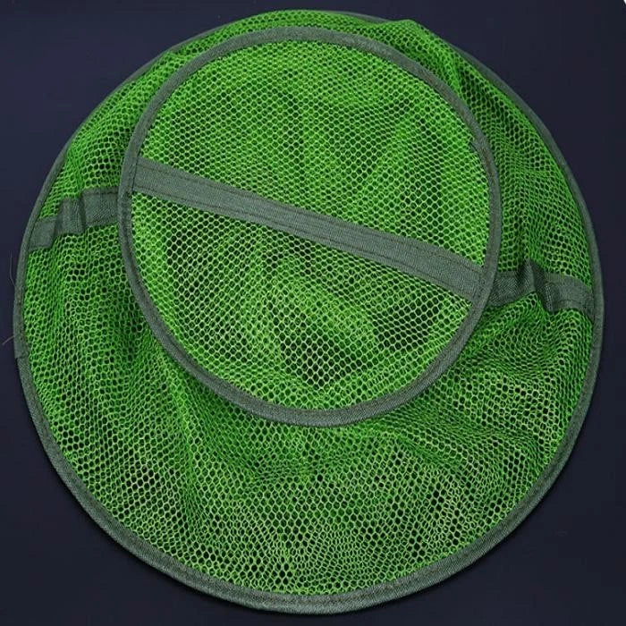 Collapsible Nylon Coated Crab Trap with Reinforced Steel Frame