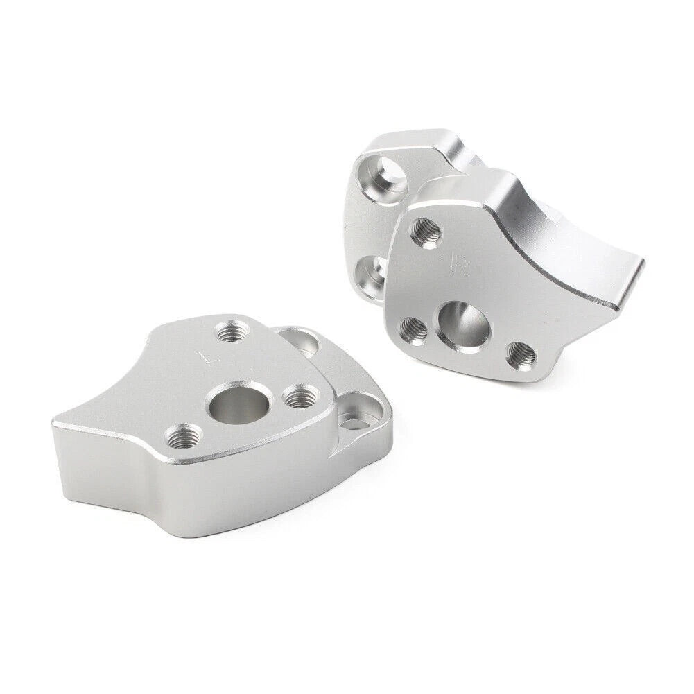 Aluminum Handlebar Riser Spacers for Yamaha FJR1300 (2001–2005) Silver
