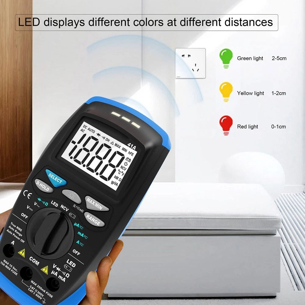 Portable Digital Multimeter Auto Ranging with Non Contact Voltage