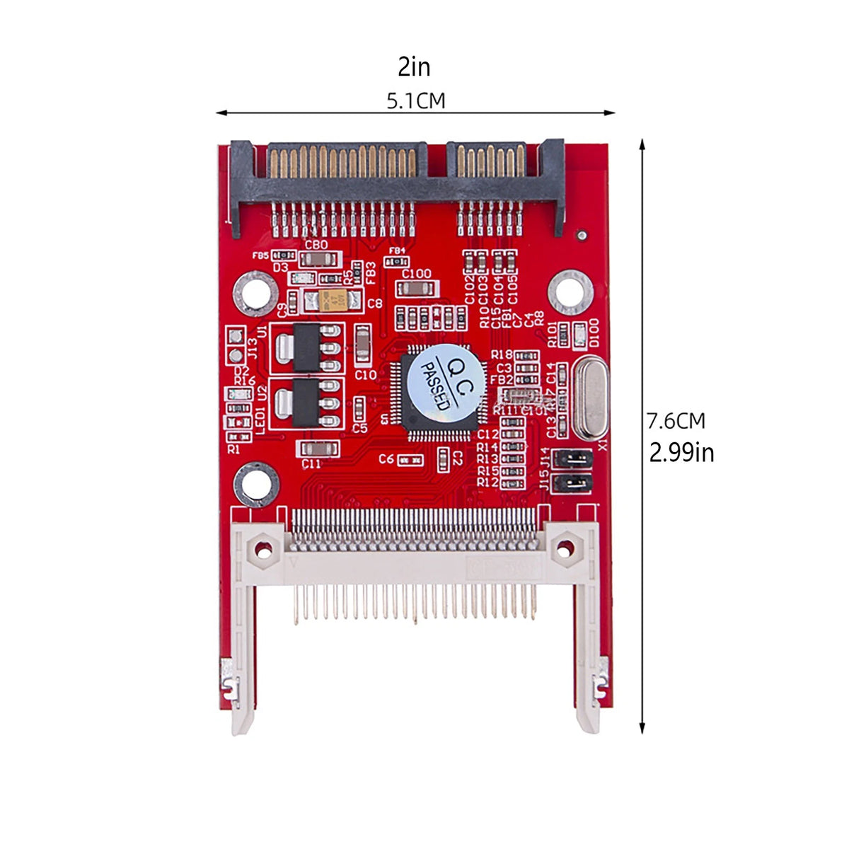 CF I/II to 2.5 Inch SATA Converter HDD Adapter Card