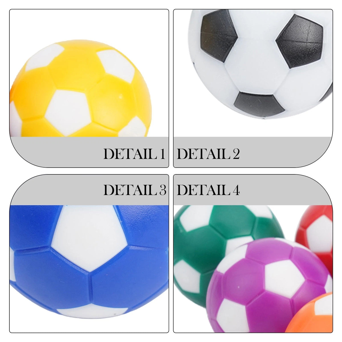 Foosball Table Balls for Extended Play (Set of 4)