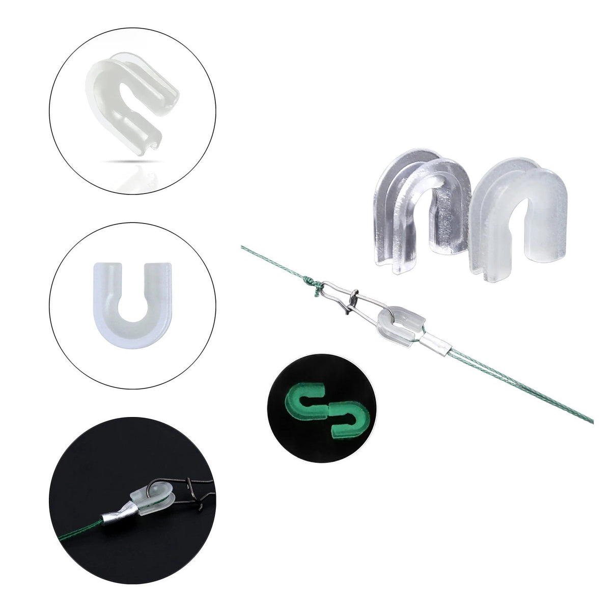 Fishing Tackle Connectors for Enhanced Low-Light Visibility