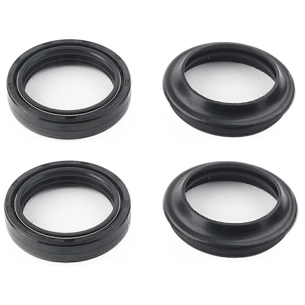 Set of 2 Front Damper Shock Absorber Forks 49X60-10MM Black Seals for