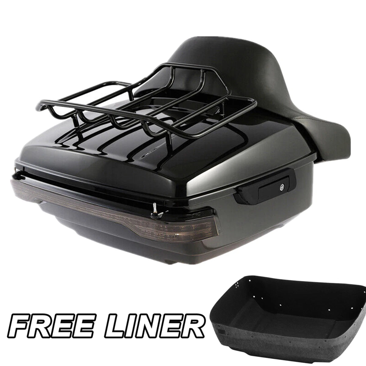 Trunk Pad Tail Light for Harley Touring Road Glide (2014–2026) Black