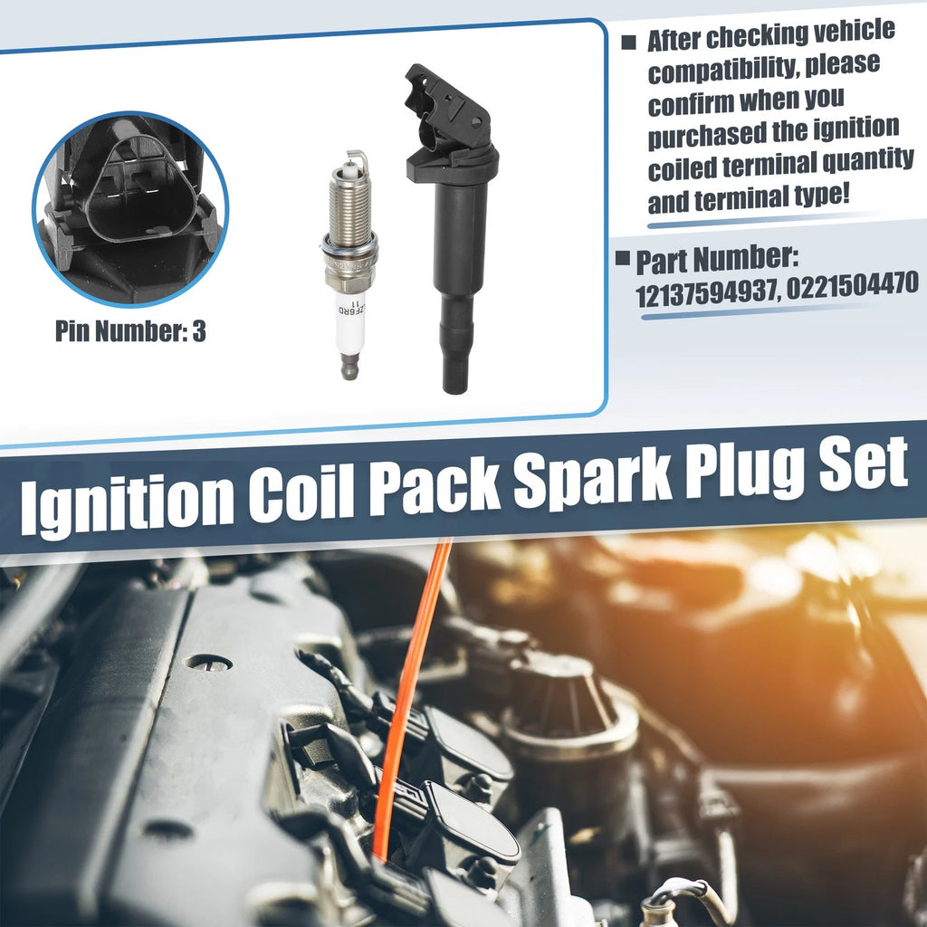 Ignition Coils and Spark Plugs Replacement Set for BMW 3 Series (2006–2012)