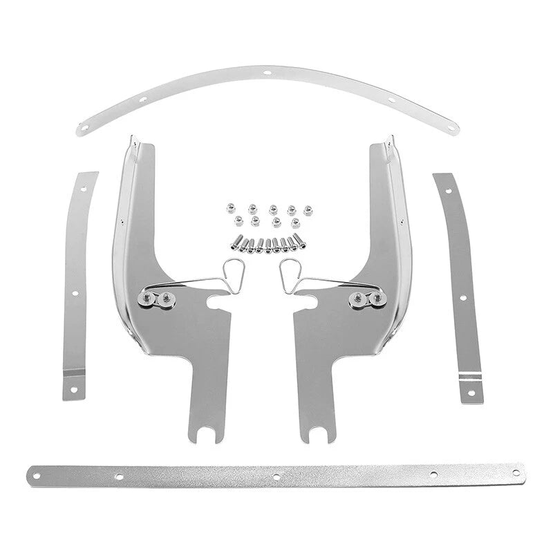 Windshield Bracket Mount for Harley Touring Road King (1994–2025) Black/Chrome