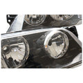 LH+RH Black Headlights Pair for Ford Territory (2004–2009)
