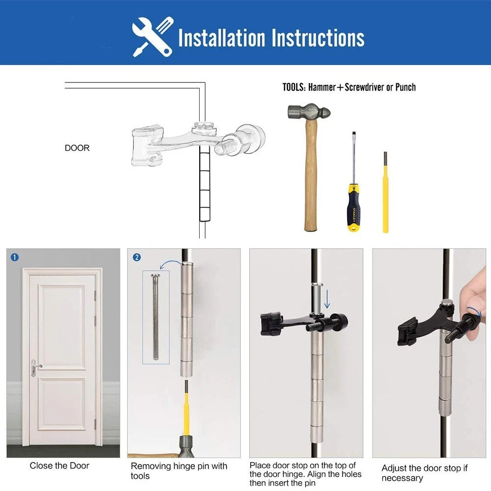 Door Stopper Kit for Hinged Doors