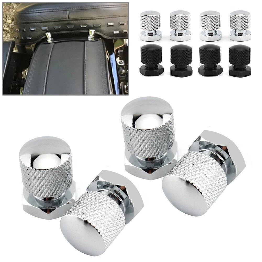 4x Solo Seat Nuts Seat Mounting Nuts 1/4"-20 Thread for Harley Davidson Touring