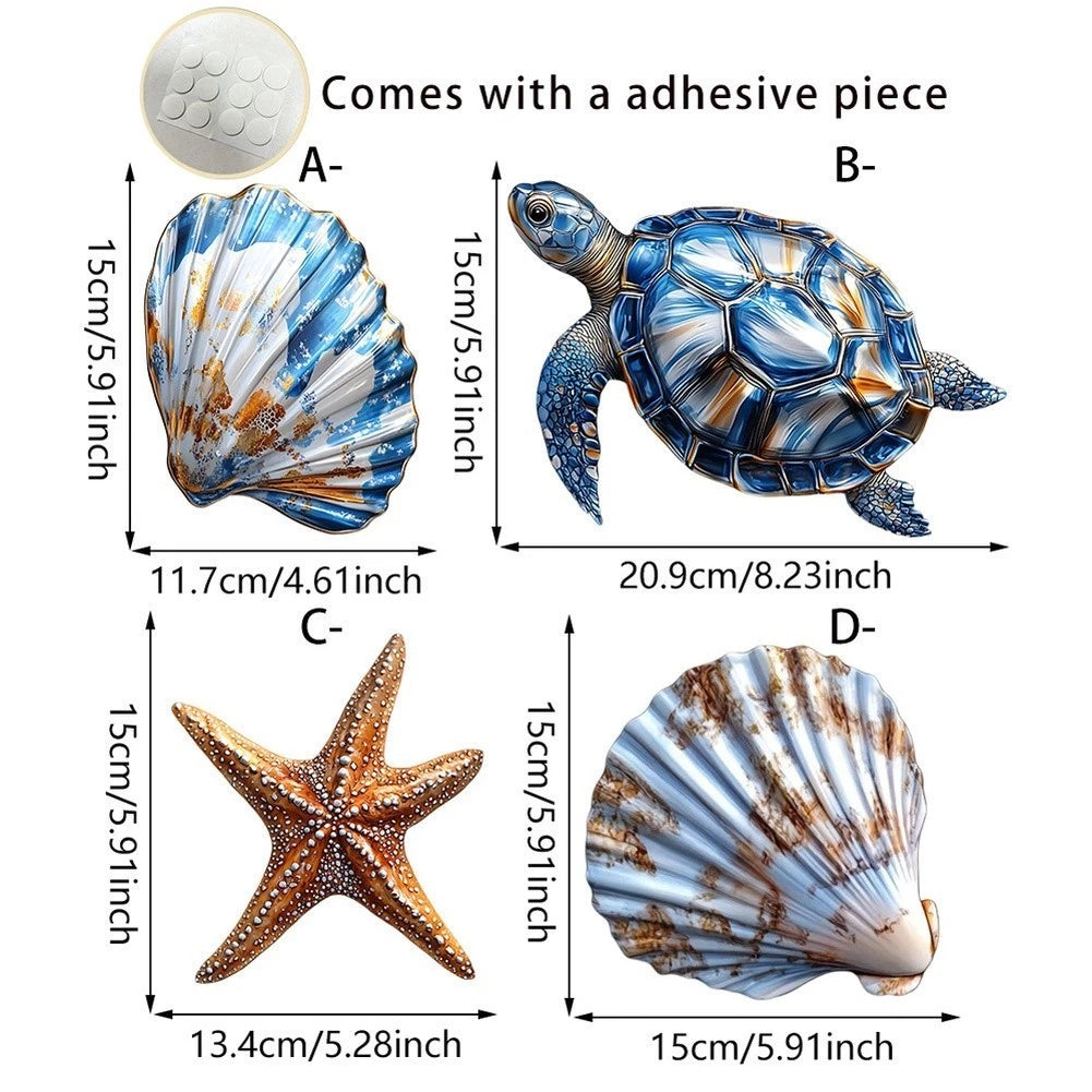 Wall Hanging Turtle Fish Decor for Children's Space