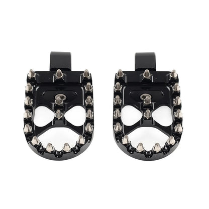 2X MX Style Rear Foot Pegs for Harley Softail Fat Bob Low Rider (2018–2023)
