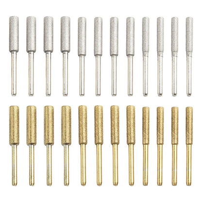 Set of 24 Emery Chainsaw Burrs for Sharpening