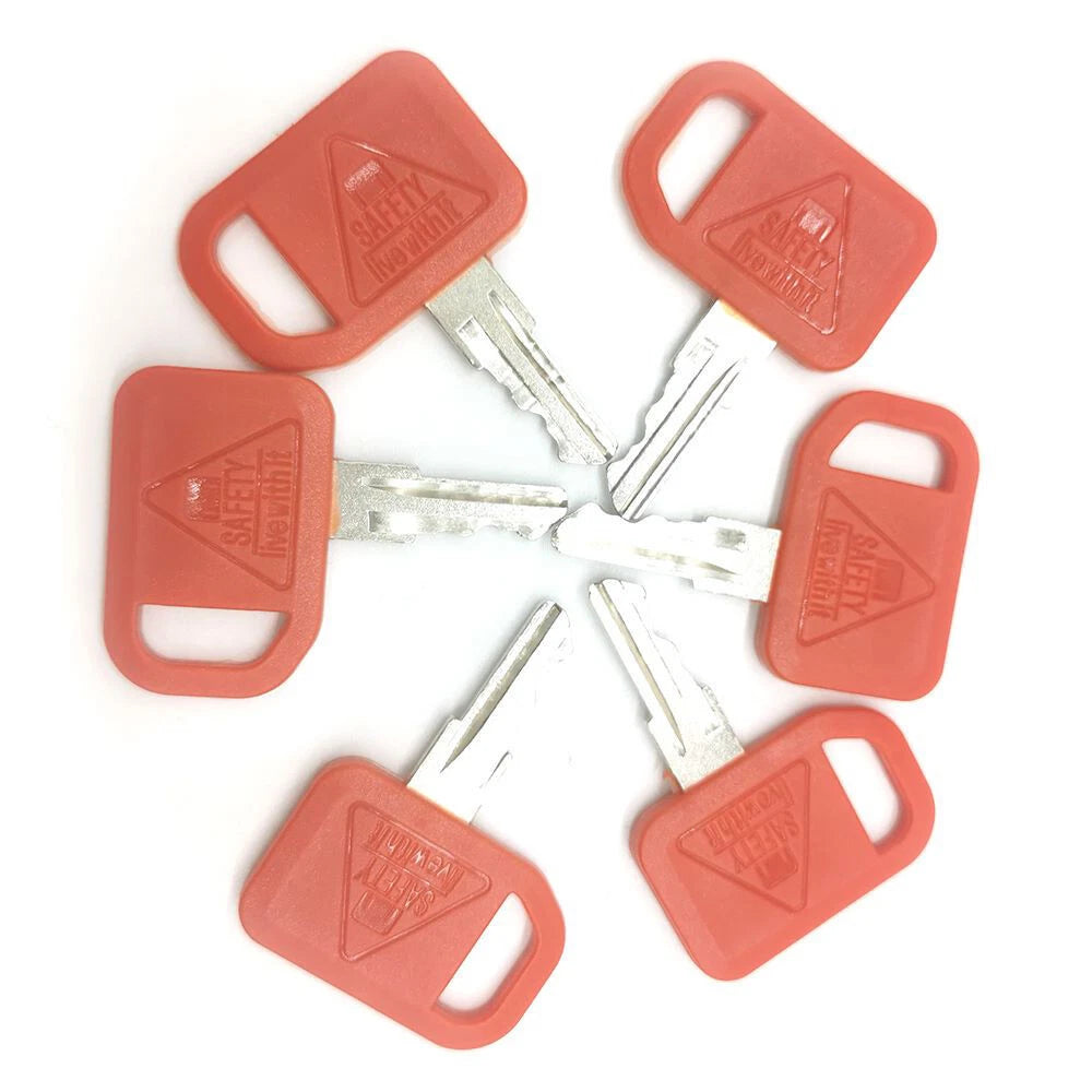 6 Pcs Ignition Keys AT195302 AR51481 for John Deere 1200 210C (1990–1999)