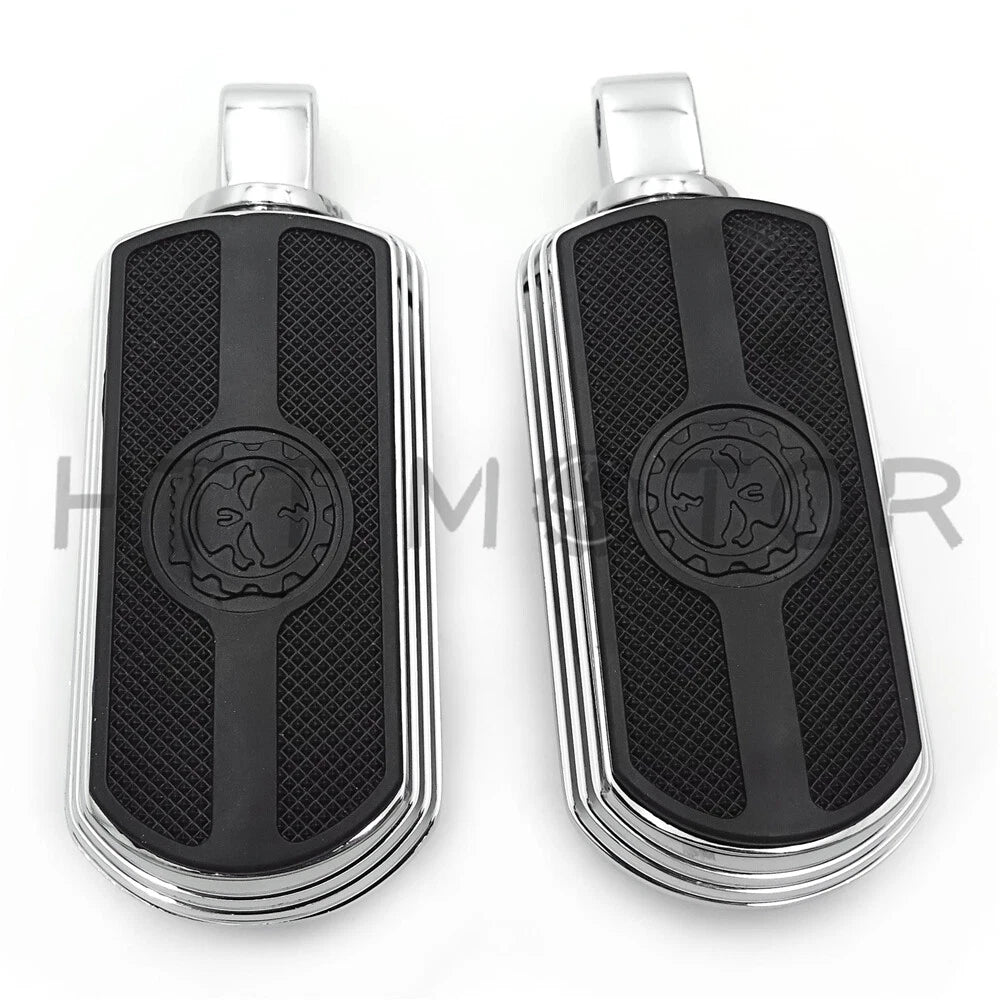 Chrome Skull Rubber Footpeg for Victory Cross Roads (2010–2017)
