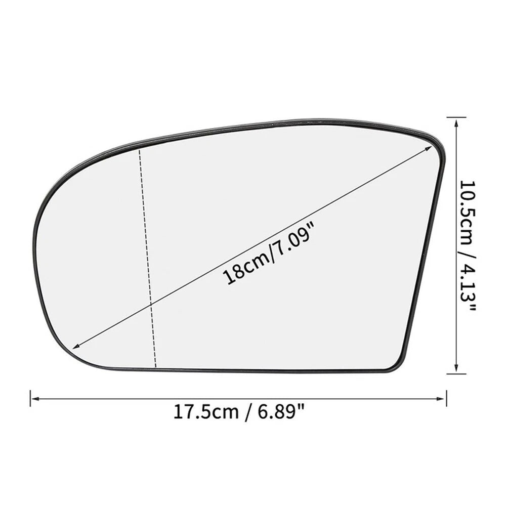 LH Mirror Glass for Mercedes E320 E350 E500 E55 AMG (2003–2009) 2038100121
