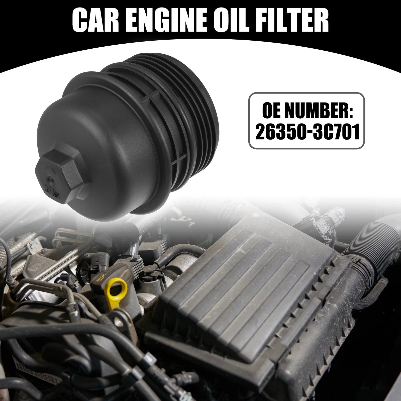 Oil Engine Filter Housing Cap Cover Replacement for Hyundai Palisade (2020–2023)