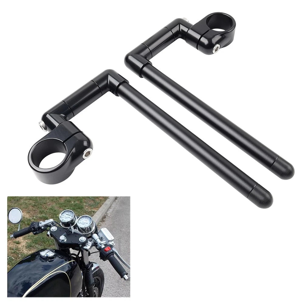 46MM Cafe Racer Clip-On Handlebar for Universal Motorcycles (7/8")