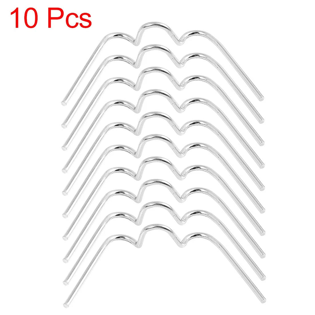 Set of 10 Universal Replacement Motorcycle Fastener Spring Clips for Round Headlight