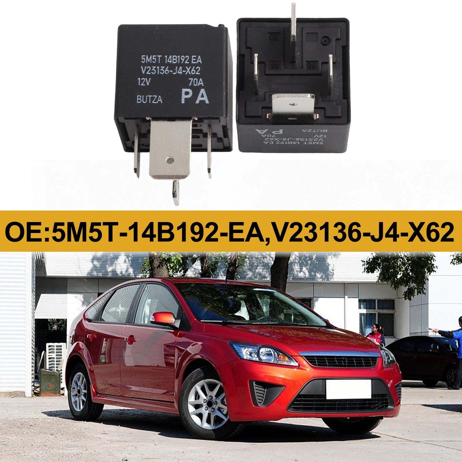 2X Car Relay DC12V 70A for Ford Models