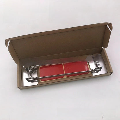 Adjustable Stainless Steel Corner Shower Bar for RV and Camper