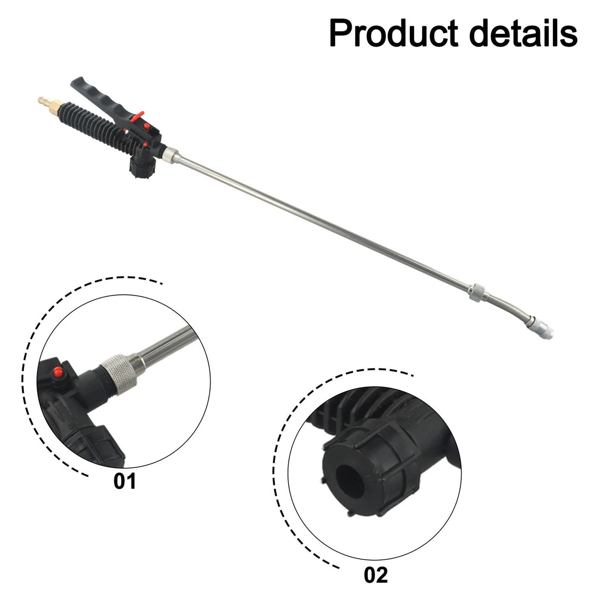 29 Inch Adjustable Sprayer Wand for Most Brands - Nozzle Wand