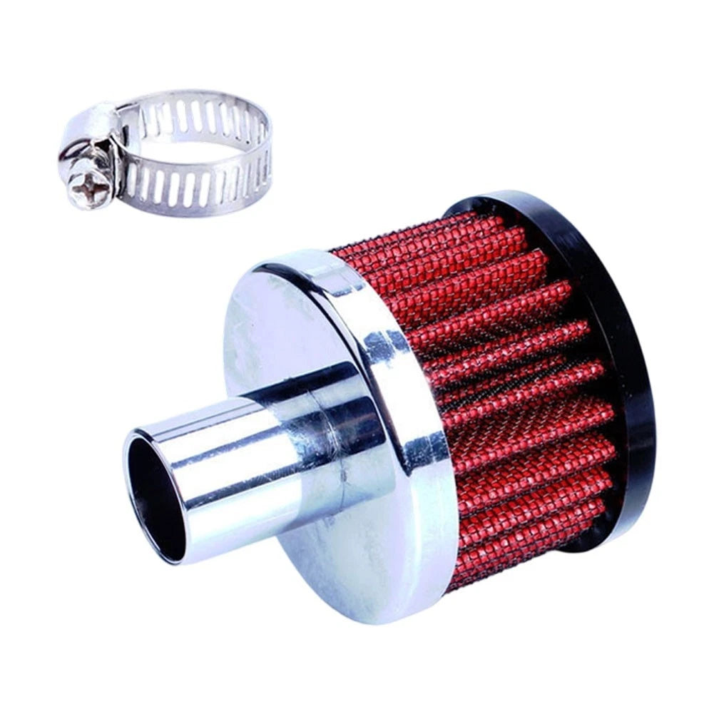 Chrome Crankcase Breather Air Filter Clamp-On 3/4 Inch Inlet for