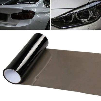 30x60cm Glossy Black Headlight Taillight Fog Light Windshield Tint Film