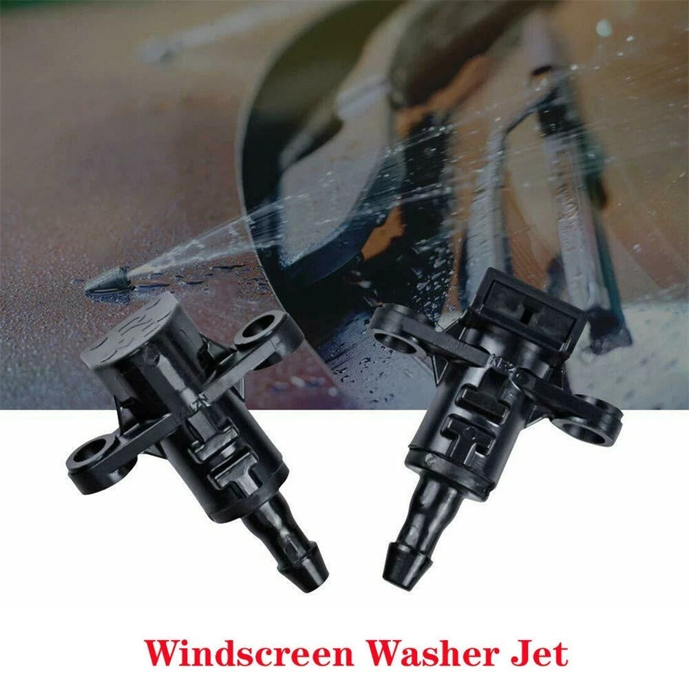 2X Nozzle Black for Kia (2011–2016) Front Windscreen Washer Jet