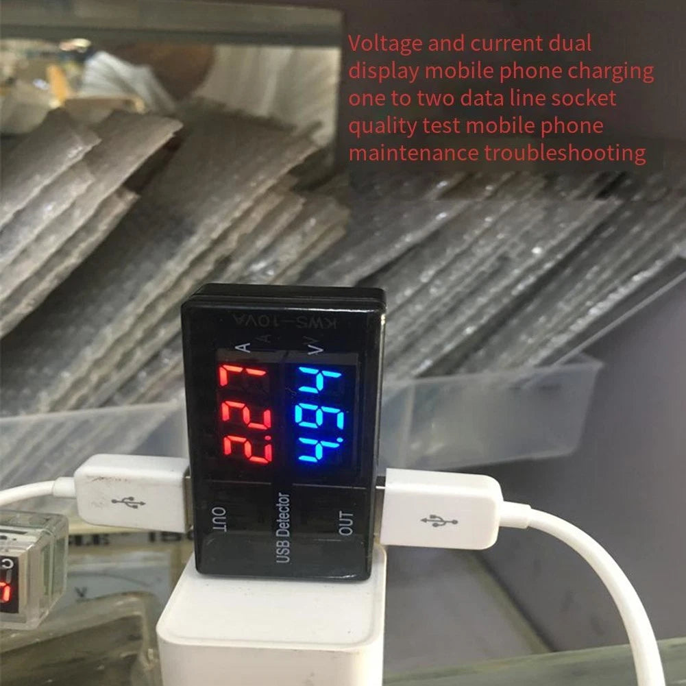 USB Tester with Digital Voltmeter for Charging Devices