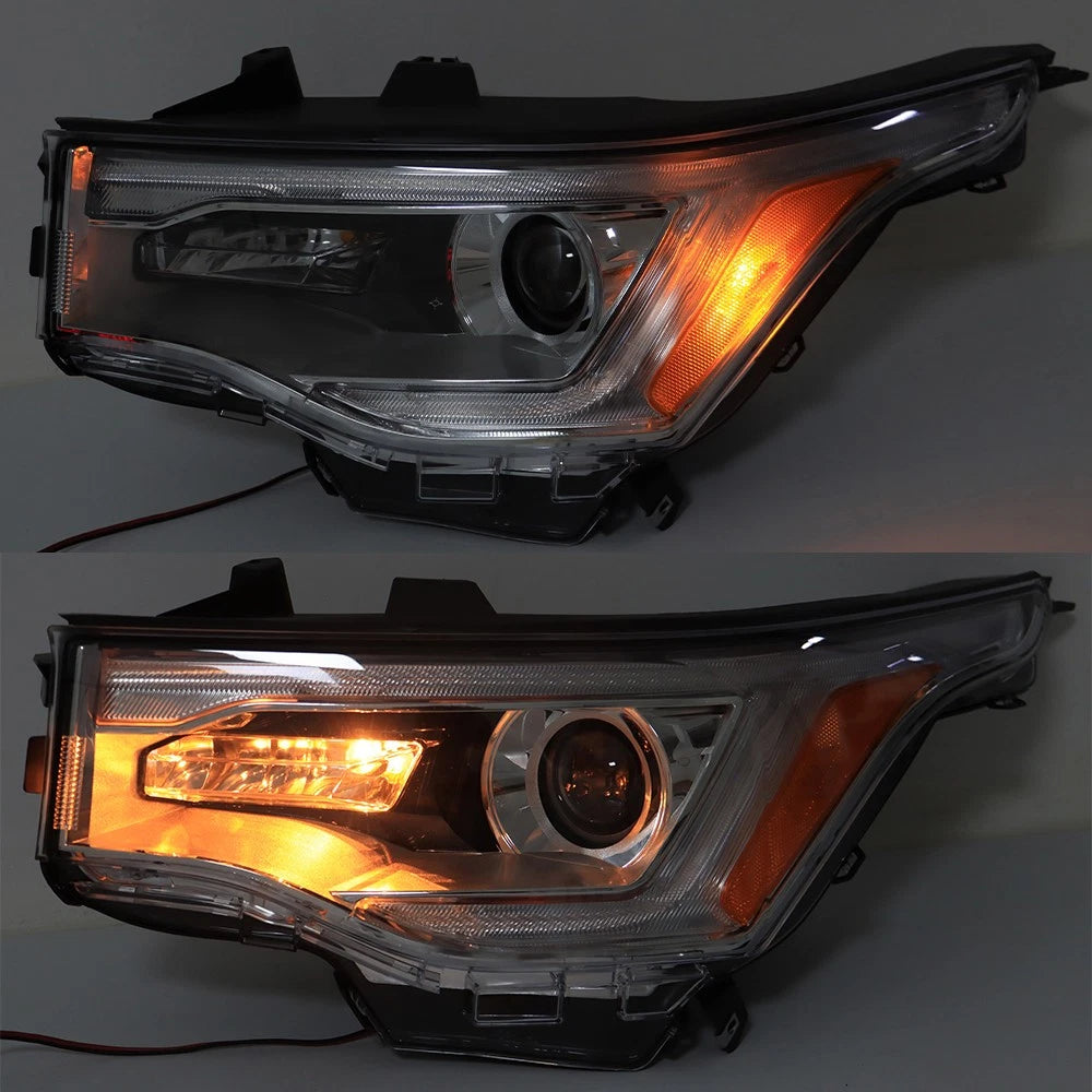 Headlight for GMC Acadia SL (2017–2019) w/o LED DRL Chrome Clear Left