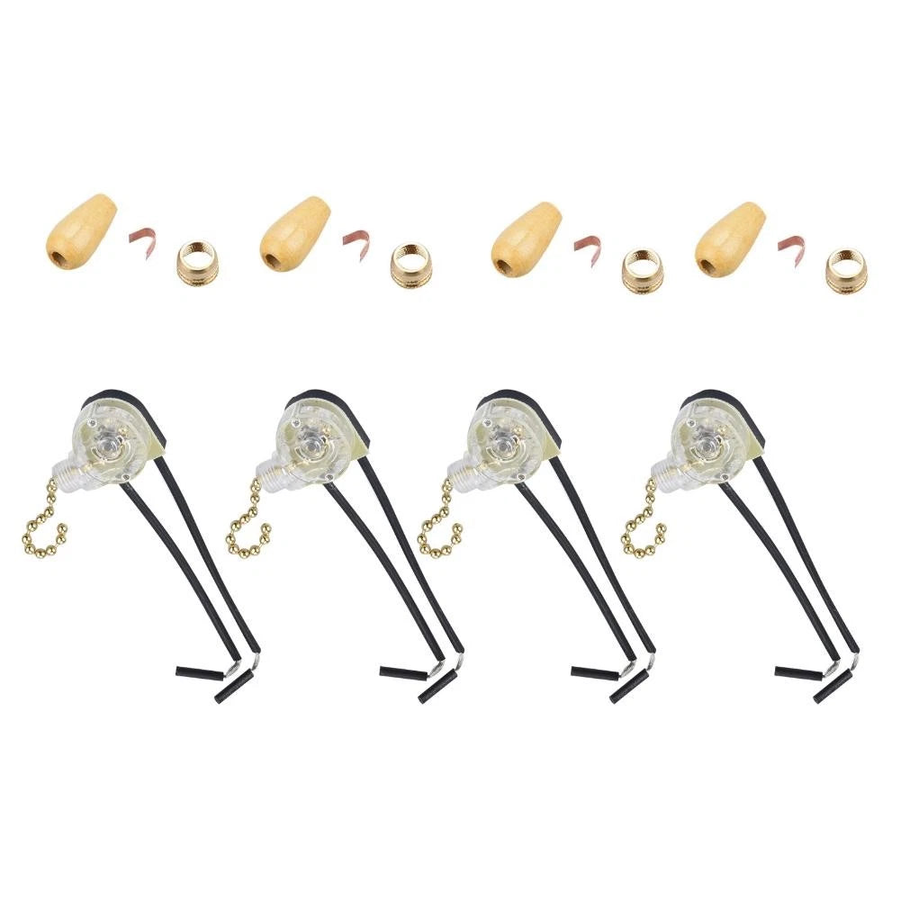 Set of 4 Replacement Ceiling Fan Wall Light Chain Pull Switches