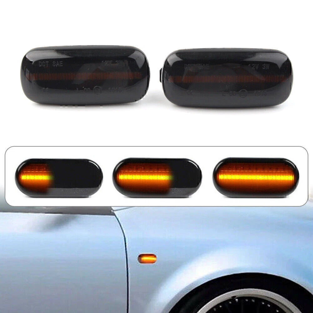 Dynamic LED Side Marker Turn Signal Light for Audi A3 A4 B7 A6 C5 C6