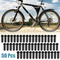 Brake Cable Cap Set Replacement for Bike Bicycle Shifter Gear (Black) (50pcs)