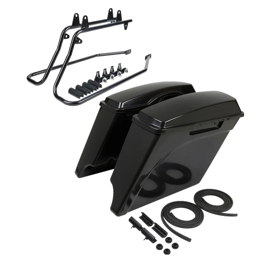 5" Stretched Hard Saddle Bags Conversion Bracket for Harley Softail (1984–2017)