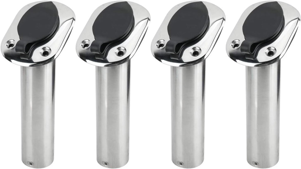 4X Stainless Steel Fishing Rod Holder for Boat (30 Degree)