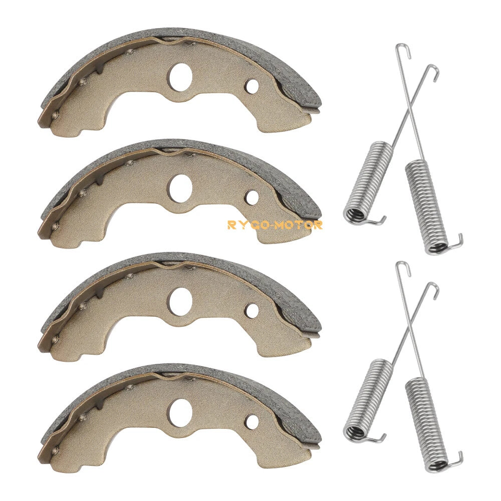 Front Brake Shoes W/Springs for Honda TRX300FW FourTrax 300 (1988–2000)