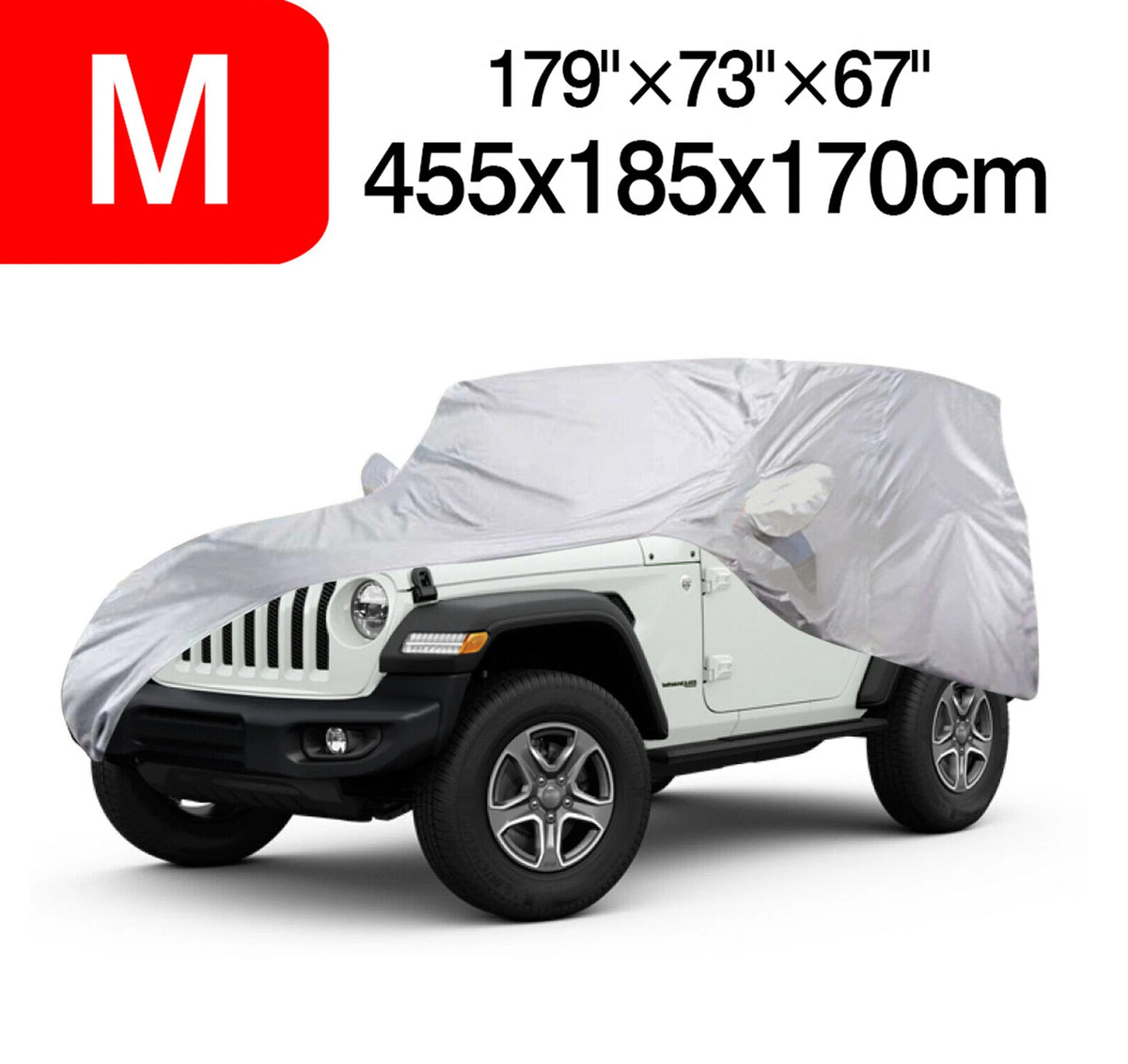 Car Cover for Honda Benz Kia (Waterproof, UV, Rain, Dust Protection)