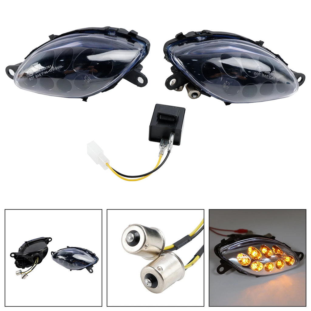 Front Turn Signals for Suzuki Hayabusa GSXR1300 (1999–2007) Clear T9