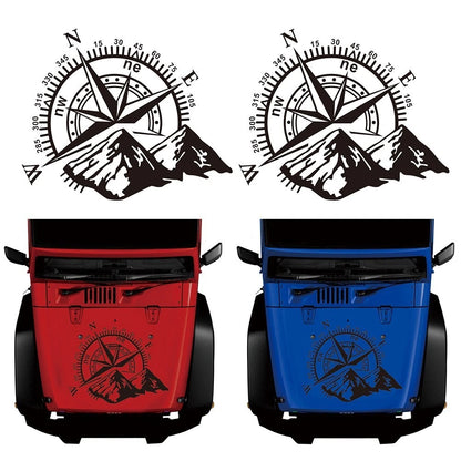 Compass Navigation Sticker Decal for Camper Van Motorhome Car