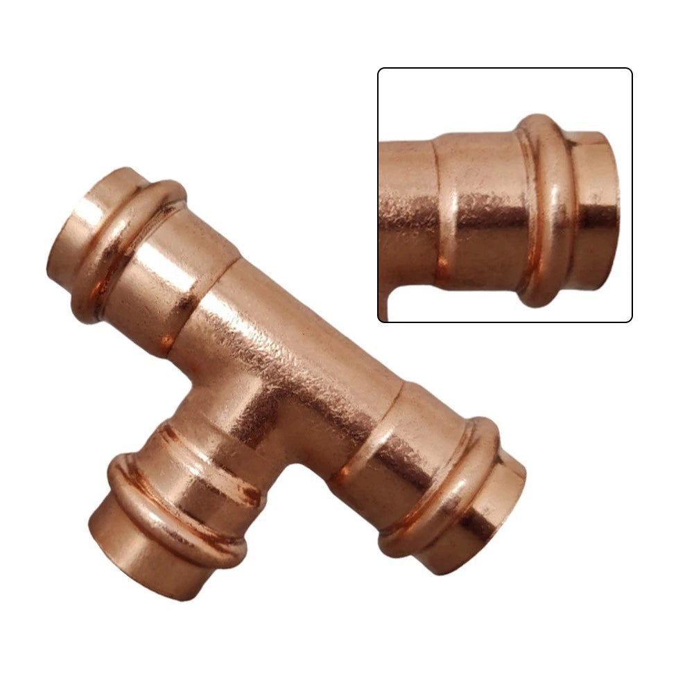 Press Fit Copper Tee for Chilled Water Systems (Air Conditioning, Heat Pump)
