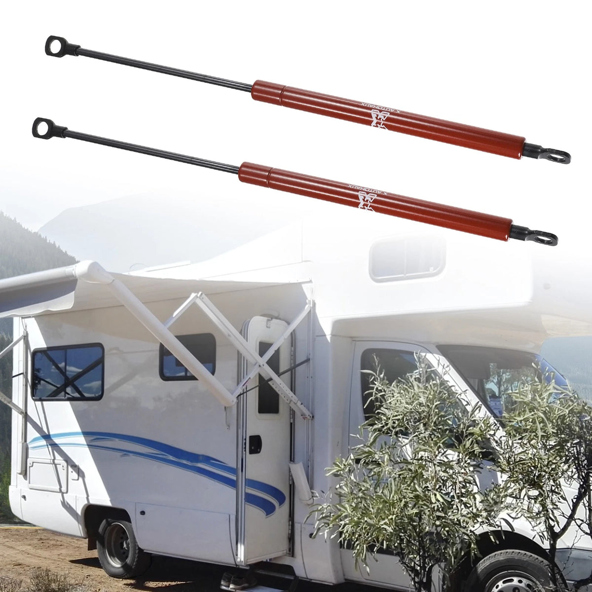 2X 15 Inch Red Lift Supports Struts Shocks Gas Spring for RV Car
