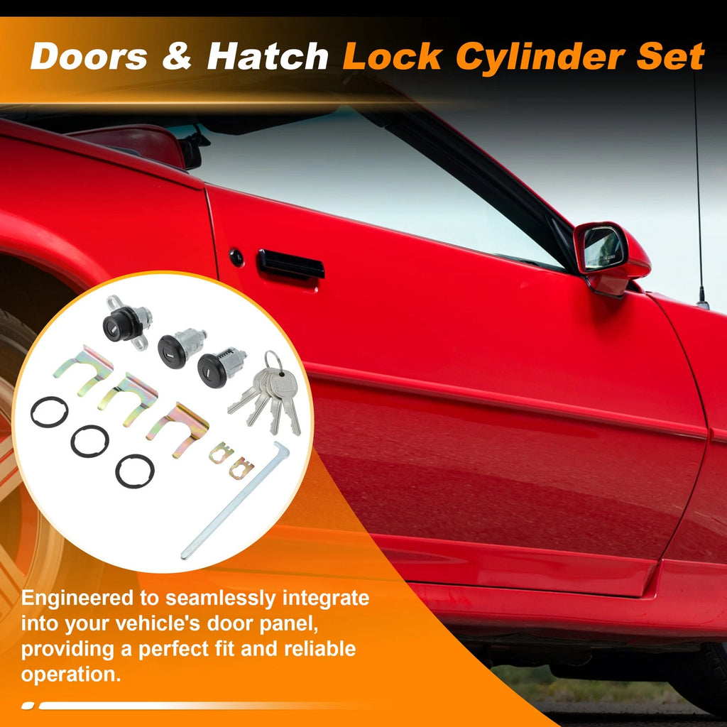 Door Lock Cylinder Set for Chevrolet Camaro Firebird (1993–2002)