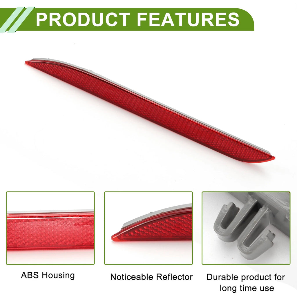 Bumper Reflector No.FR3Z15A449A for Ford Mustang (2015–2017) Red Left