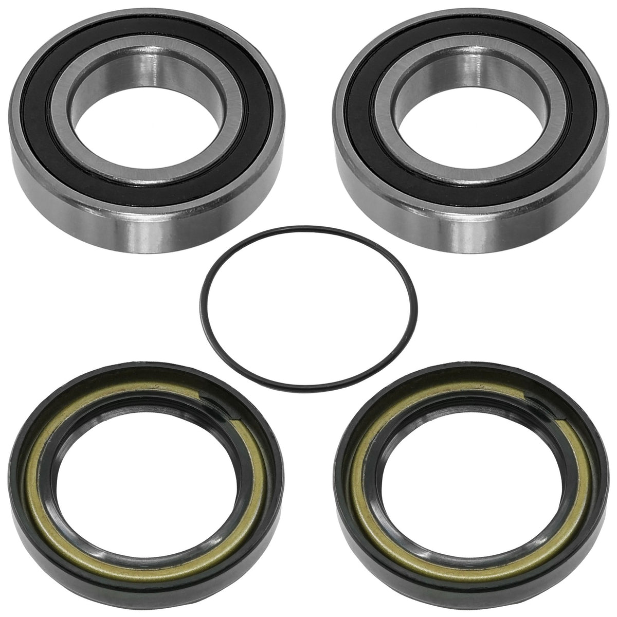 Rear Wheel Ball Bearings Seals Kit for Yamaha Kodiak 450 YFM450 4WD (2003–2004)