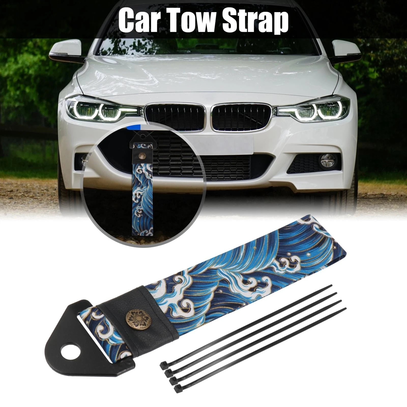 Tow Strap Kit Replacement for Toyota Hilux Trailer Recovery (2005–2015)