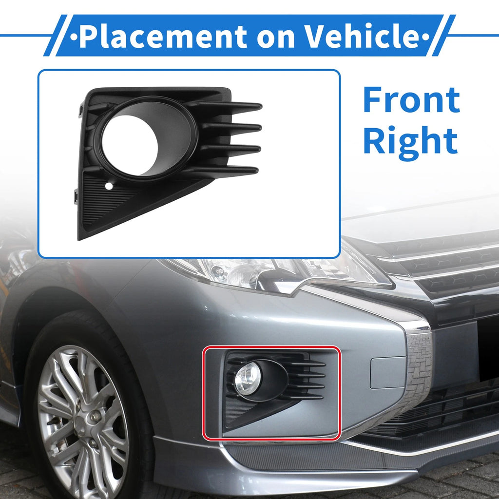 Front Right Fog Light Grill Replacement for Mitsubishi Mirage (2021–2024)